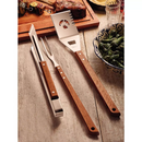 Tramontina BBQ Hardwood Tool Set 3 Piece – Stainless Steel Grill Tongs, Fork & Spatula with Wooden Handles BBQ Accessories