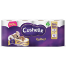 Cushelle Quilted 3-Ply Longer Rolls Toilet Tissue 32 Rolls (236 Sheets Per Roll)