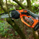 Yard Force 20V Mini Chainsaw 12cm Cordless Pruner – Lightweight Battery Chainsaw with 2Ah Battery & Charger Bundle