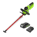 Greenworks 24V Cordless Hedge Trimmer 61cm Brushless Battery Kit