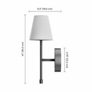 Globe Electric Wireless Rechargeable LED Wall Sconce 2 Pack – USB-C Dimmable Indoor Wall Lights 2700K Warm White (Black/Bronze)