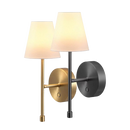 Globe Electric Wireless Rechargeable LED Wall Sconce 2 Pack – USB-C Dimmable Indoor Wall Lights 2700K Warm White (Black/Bronze)