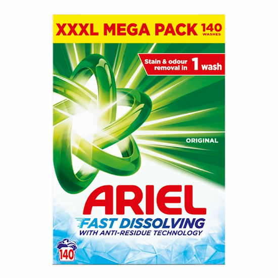 Ariel Actilift Laundry Powder 140 Wash – Powerful Deep Clean & Fresh Fragrance Detergent