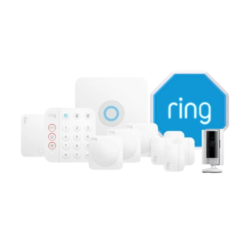 Ring 12pc Alarm Starter Kit with Indoor Camera & Outdoor Siren – Smart Home Security System with 24hr Backup Battery
