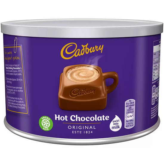 Cadbury Drinking Chocolate 1kg – Smooth & Creamy Hot Chocolate Powder