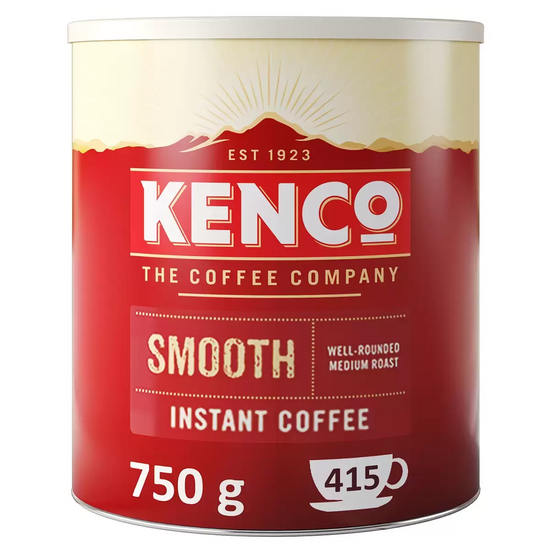 Kenco Smooth Instant Coffee 750g – Medium Roast Rich & Smooth Coffee Granules