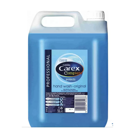 Carex Professional Handwash 5L – Antibacterial Liquid Soap Refill Bulk Size