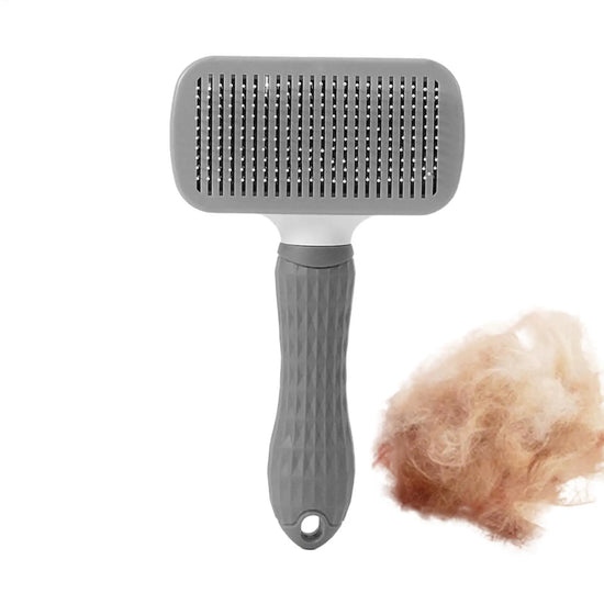 Pet Grooming Brush One-Click Hair Removal with Self Cleaning Button  Pet Hair Remover Brush For Dogs Cats Grooming Tools