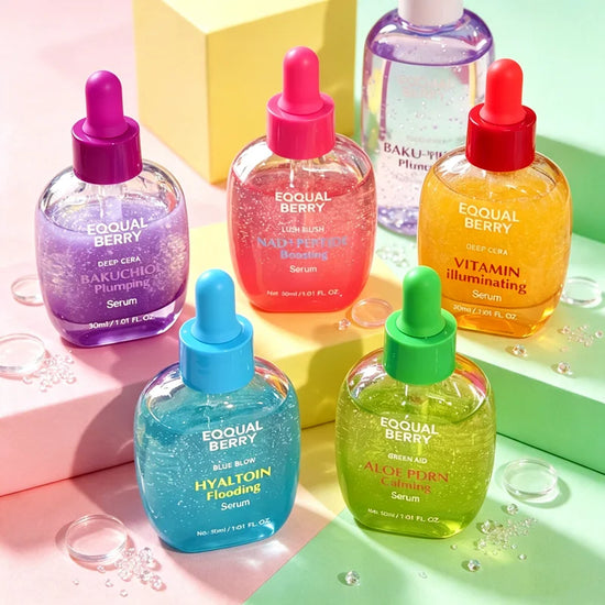 Best Seller EQQUALBERRY Skin Care Facial Serum Hydrating Soothing Face Serum Essence Nourishing Lightweight Face Care Treatment‌