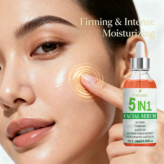 5-in-1 Facial Serum Moisturizes and Hydrates, Suitable for Dry and Rough Skin, and Is Suitable for All Skin Types.