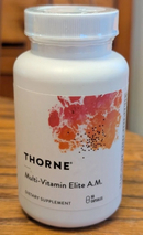 Thorne Multi-Vitamin Elite AM 90 Capsules – Energy & Mood Support Formula