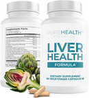 PureHealth Research Liver Health Capsules – Liver Cleanse, Detox & Daily Support 60 Capsules