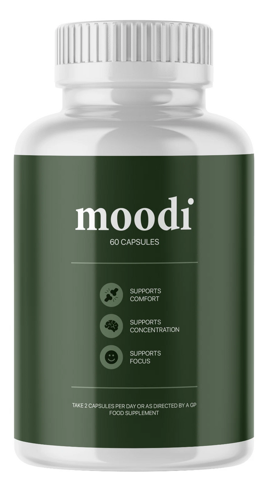 moodi Supports Focus – Vegan Supplement, 60 Capsules, 1 Month Supply