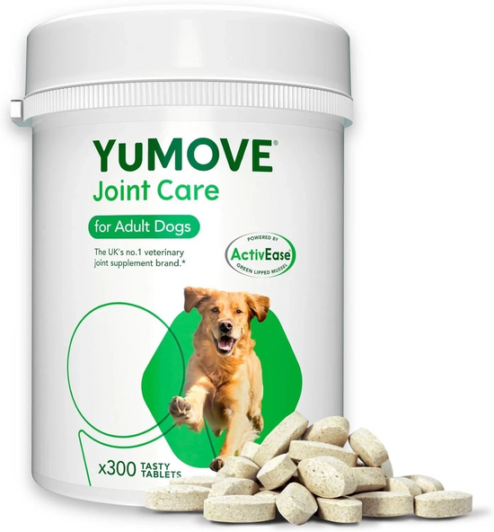 Lintbells YuMOVE Dog Joint Supplement Tablets – 300 Tablets BBE 07/2027