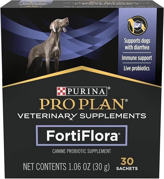 Purina FortiFlora Pro Plan Veterinary Probiotic Dog Supplement – 30 Sachets