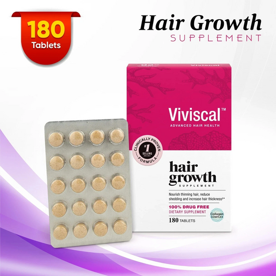 Viviscal Maximum Strength Hair Growth Supplement – 180 Tablets, 3 Month Supply