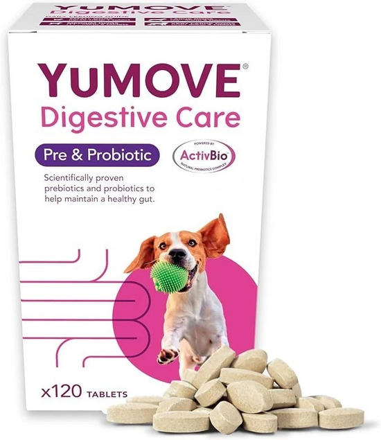 YuMOVE Digestive Care 120 Tablets – Pre & Probiotic Gut Health Supplement
