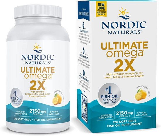 Nordic Naturals Ultimate Omega 2X 2150mg – 120 Lemon Softgels