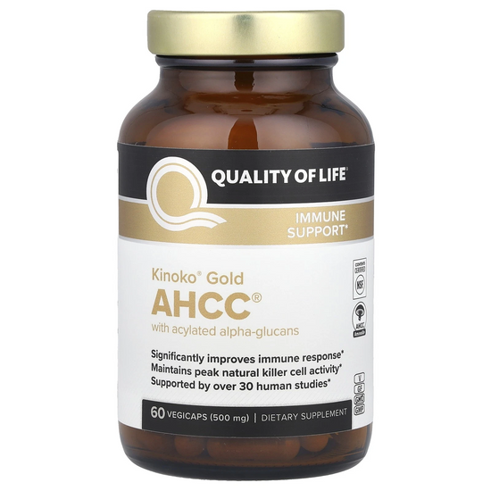 Kinoko Gold AHCC 500mg – 60 Vegicaps Immune Support Supplement