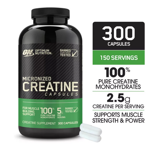 Optimum Nutrition Micronized Creatine 2500mg – 300 Capsules