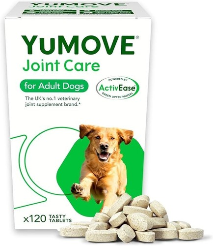 YuMOVE Joint & Hip Supplement Active Support for Adult Dogs – 120 Tablets
