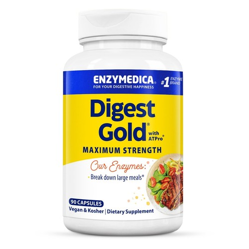 Enzymedica Digest Gold – Digestive Enzyme Supplement, 90 Capsules